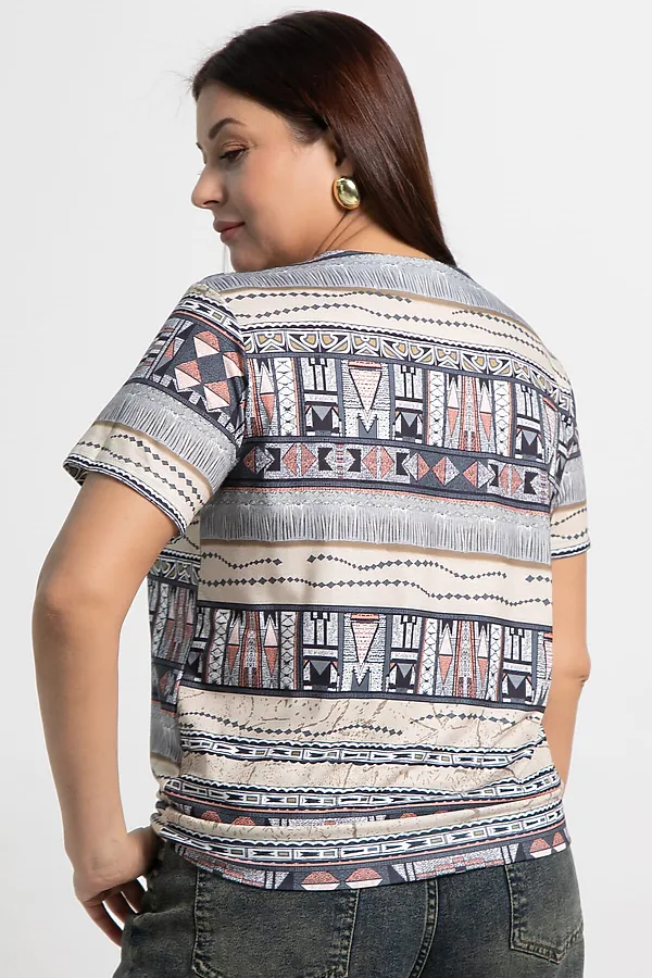 Блуза Месси LADY TAIGA, мультиколор - фото 2