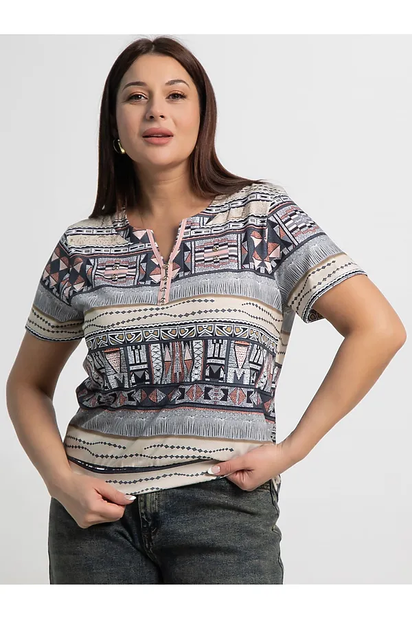 Блуза Месси LADY TAIGA, мультиколор - фото 2