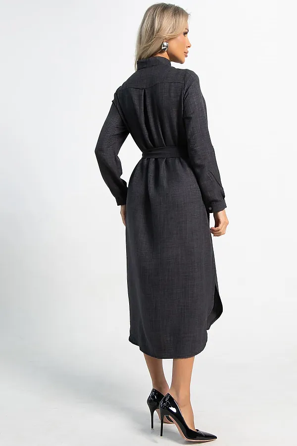 Платье-рубашка Долли LADY TAIGA, черное - фото 2