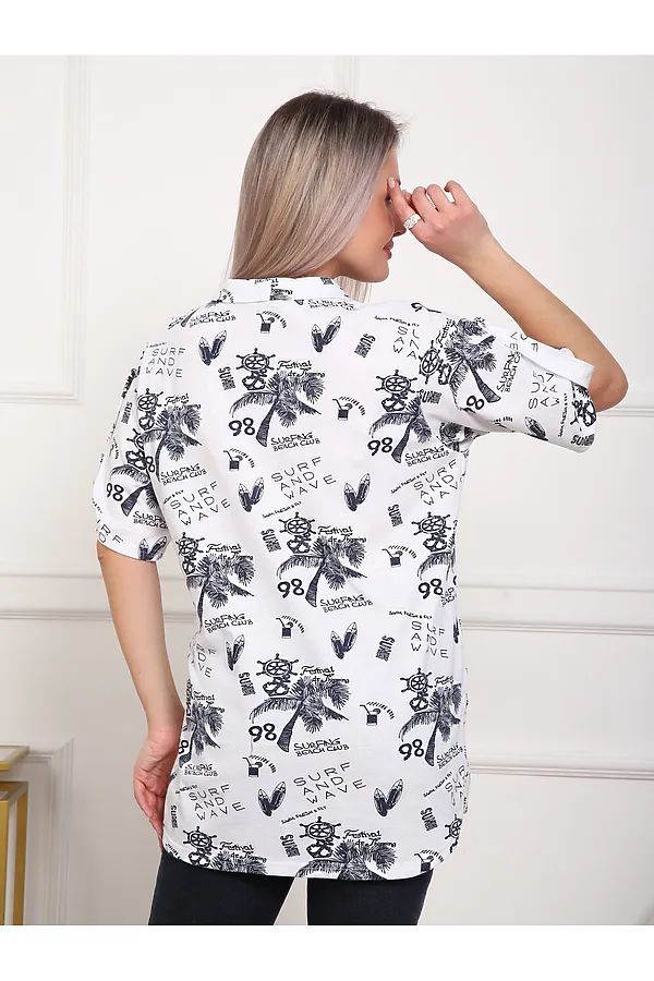 Рубашка 5005 НАТАЛИ, белый - фото 2