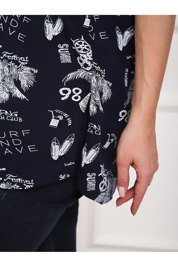 Рубашка 5005 НАТАЛИ, синий - фото 2