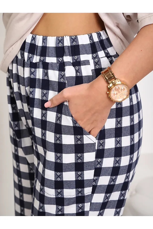 Пижама с брюками 5002 НАТАЛИ, черно-белый - фото 2