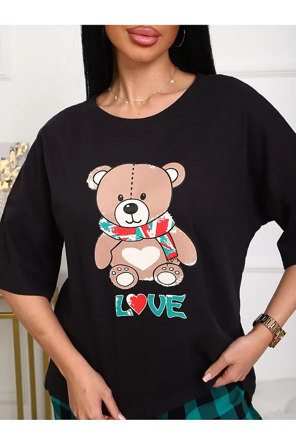 Пижама с брюками 5002 НАТАЛИ, зеленый - фото 2