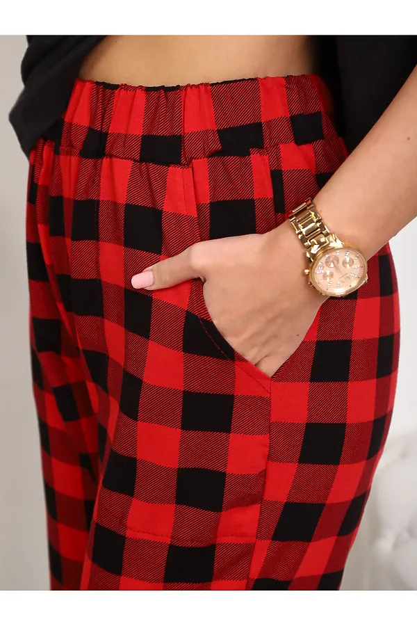 Пижама с брюками 5002 НАТАЛИ, красный - фото 2