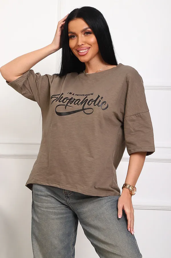 Футболка 5001 НАТАЛИ, коричневый - фото 2