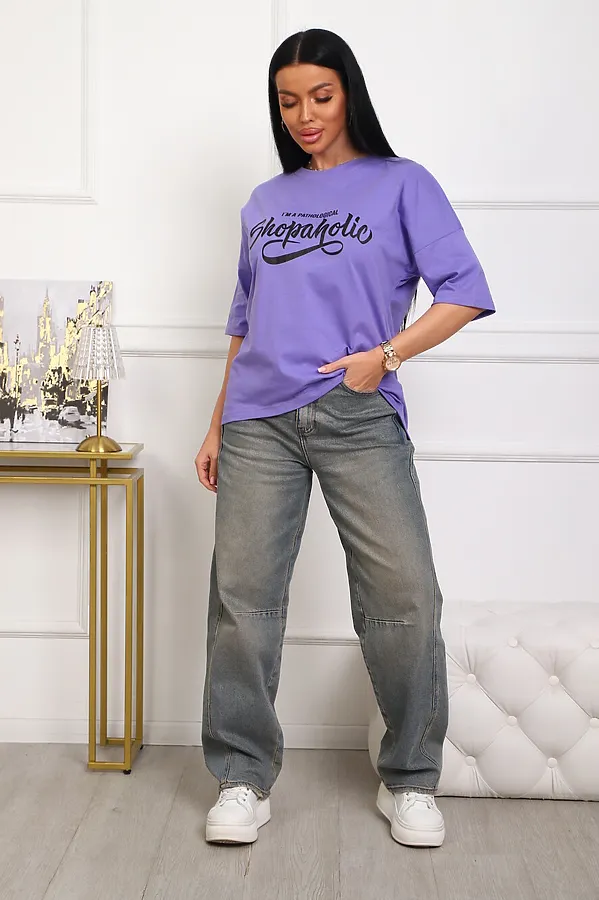 Футболка 5001 НАТАЛИ, сирень - фото 2