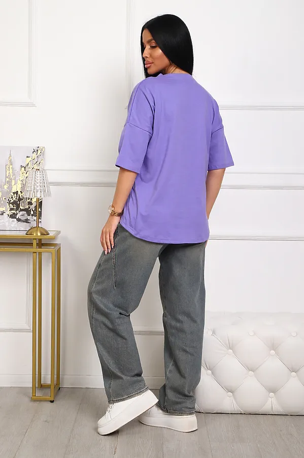 Футболка 5001 НАТАЛИ, сирень - фото 2