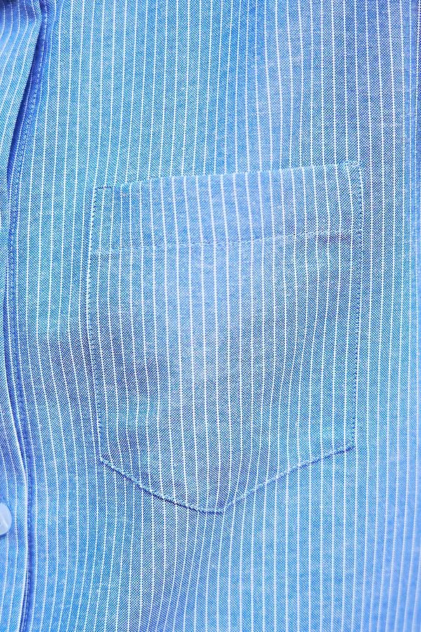 Рубашка оверсайз в полоску хлопковая НАТАЛИ, синий - фото 2