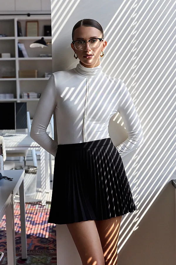 Водолазка облегающая с необработанными швами НАТАЛИ, молочный - фото 2