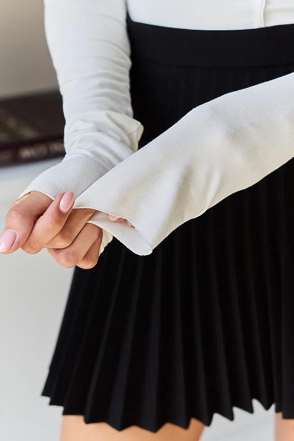 Водолазка облегающая с необработанными швами НАТАЛИ, молочный - фото 2