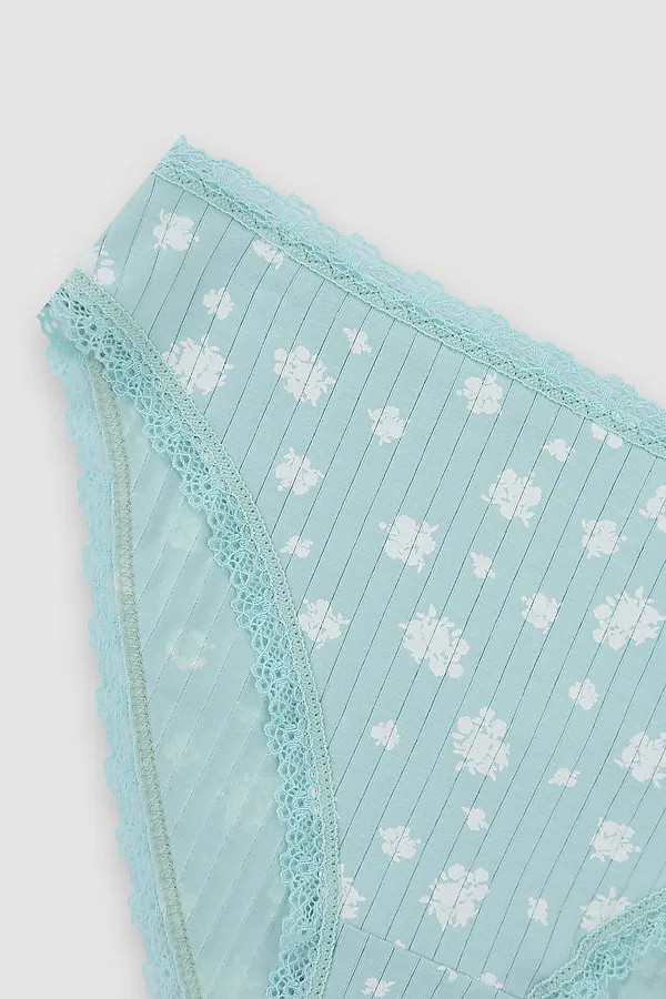 Трусы женские MARK FORMELLE, цветы на мятном - фото 2