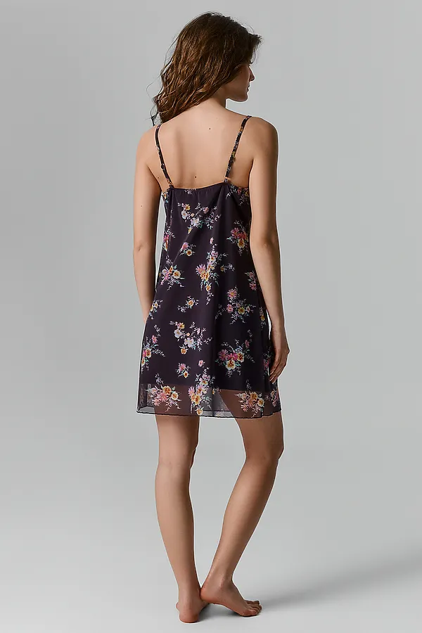 Сорочка ночная женская MARK FORMELLE, цветы на коричневом - фото 2