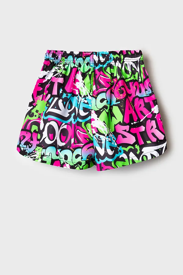 Шорты текстильные плавательные для девочек PLAYTODAY, разноцветный - фото 2