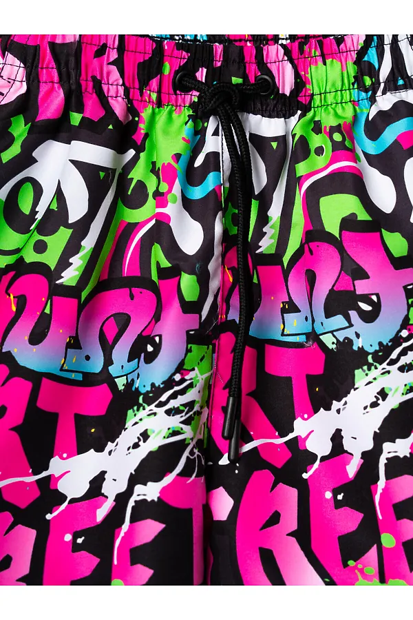 Шорты текстильные плавательные для девочек PLAYTODAY, разноцветный - фото 2