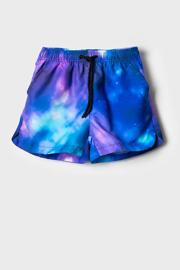 Шорты текстильные пляжные для девочек PLAYTODAY, разноцветный - фото 2