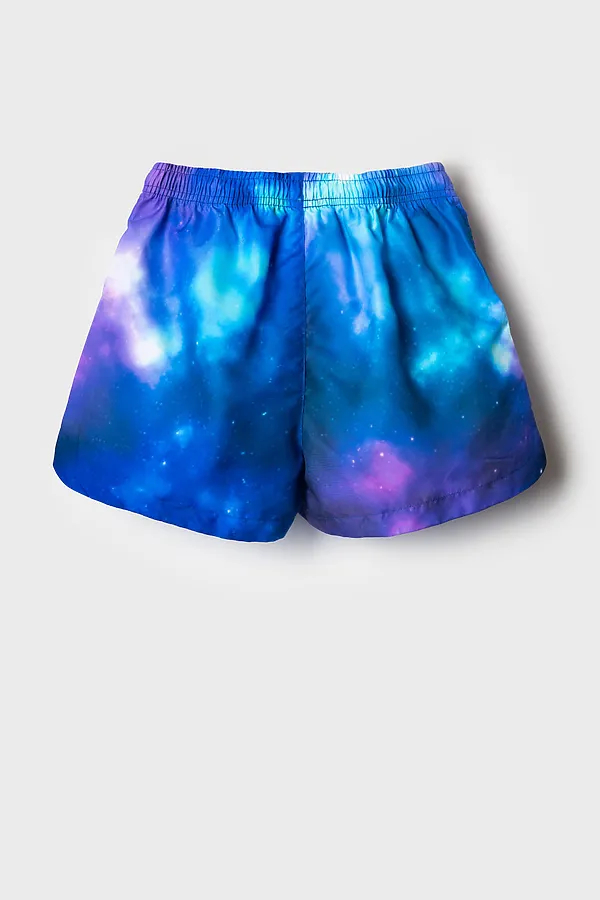 Шорты текстильные пляжные для девочек PLAYTODAY, разноцветный - фото 2