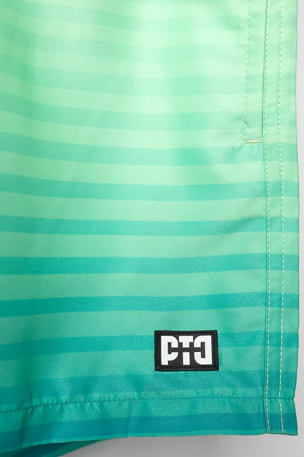 Шорты текстильные плавательные для мужчин, длинные PLAYTODAY, белый,светло-зеленый - фото 2