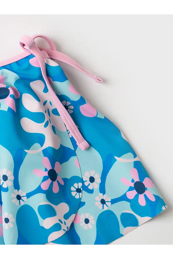 Комплект трикотажный для девочек: купальный костюм, юбка PLAYTODAY, разноцветный - фото 2