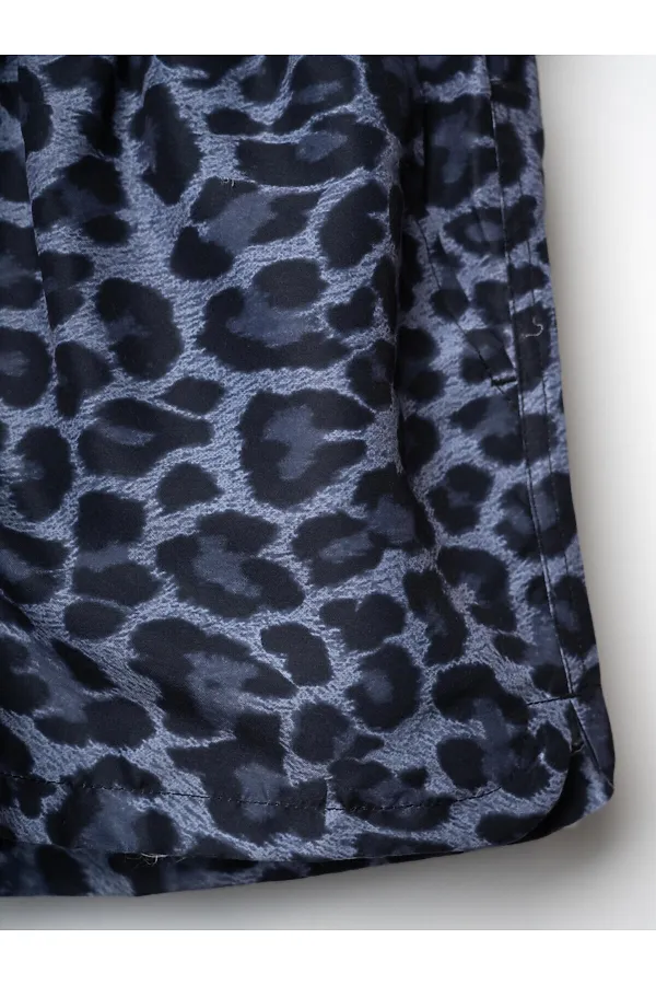 Шорты текстильные плавательные для девочек PLAYTODAY, черный,серый - фото 2