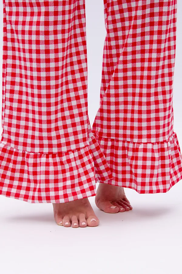 Пижама с брюками Вирджиния НАТАЛИ, белый/красный - фото 2