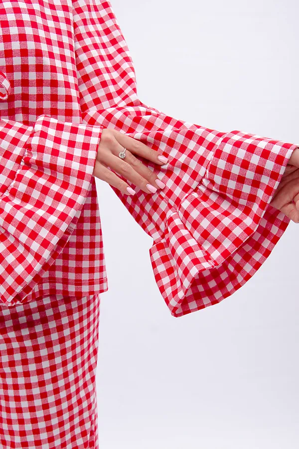 Пижама с брюками Вирджиния НАТАЛИ, белый/красный - фото 2