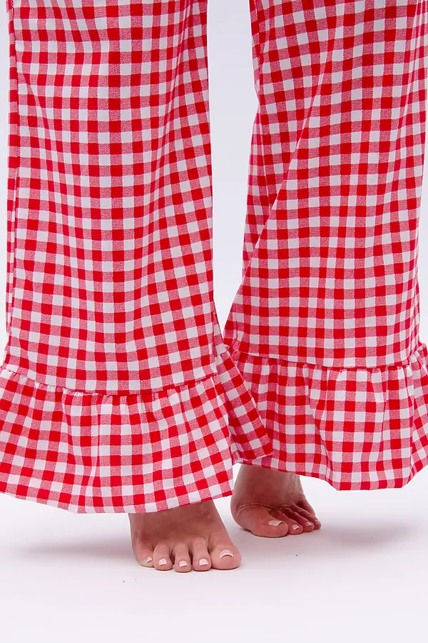 Пижама с брюками Лавли НАТАЛИ, белый/красный - фото 2