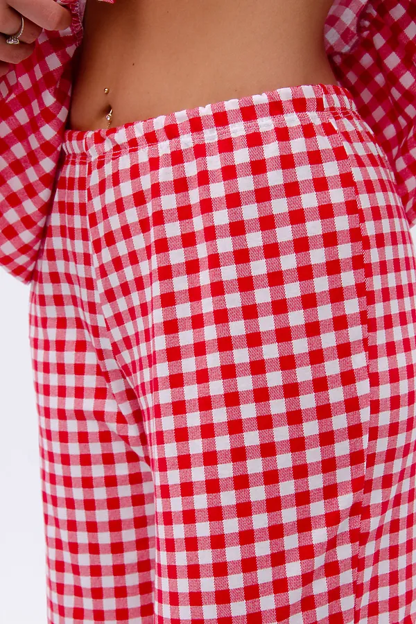 Пижама с брюками Лавли НАТАЛИ, белый/красный - фото 2