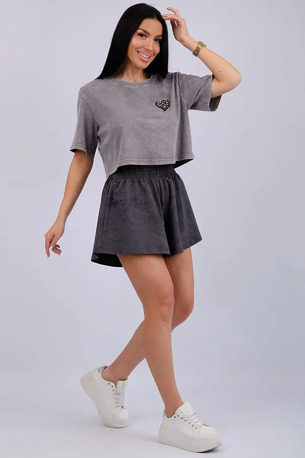 Шорты Лолита НАТАЛИ, антрацит - фото 2