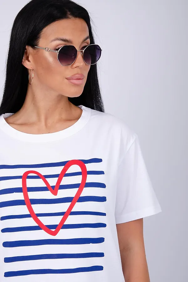 Костюм с шортами Море НАТАЛИ, белый/синий - фото 2