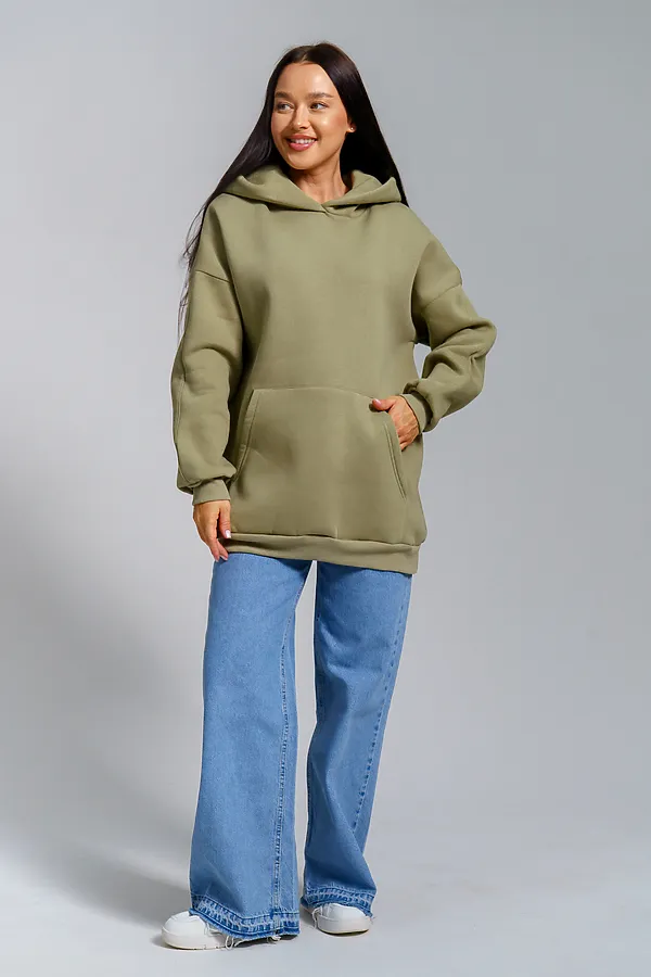 Толстовка Перфект НАТАЛИ, олива - фото 2