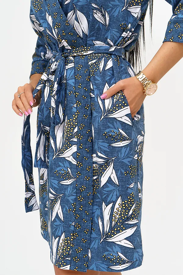 Пеньюар с сорочкой Мимоза НАТАЛИ, джинс - фото 2