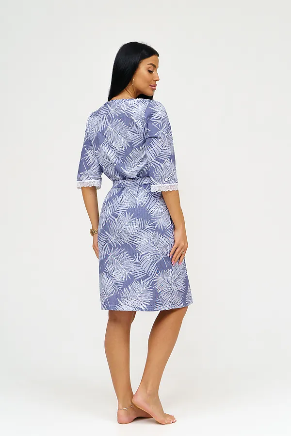 Халат Изольда НАТАЛИ, джинс - фото 2