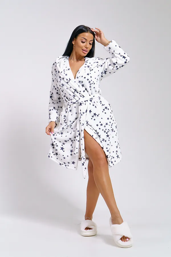 Халат Звездопад НАТАЛИ, белый - фото 2