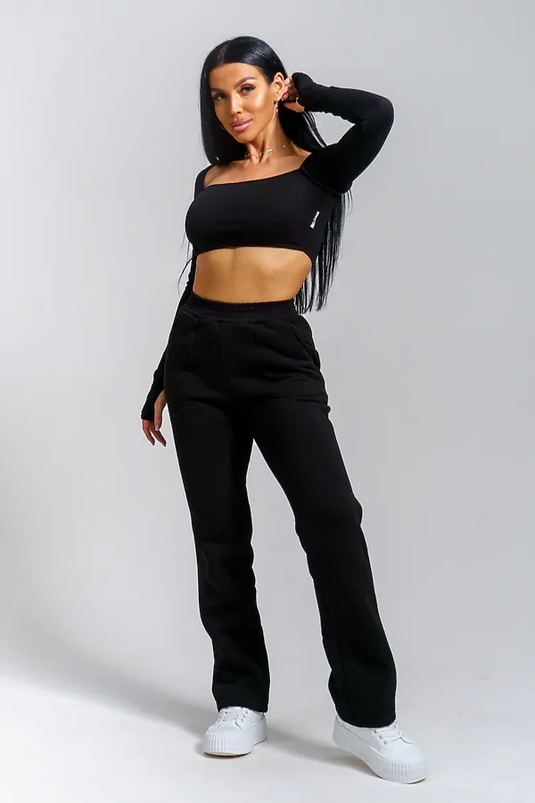 Брюки Зара НАТАЛИ, черный - фото 2