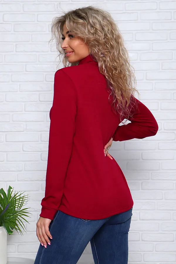 Водолазка Ангора НАТАЛИ, бордо - фото 2