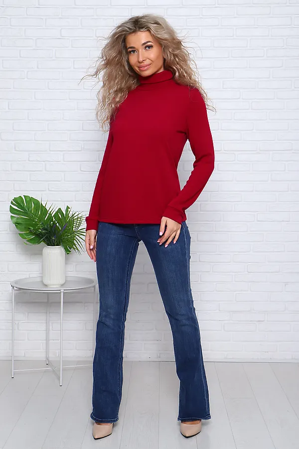 Водолазка Ангора НАТАЛИ, бордо - фото 2