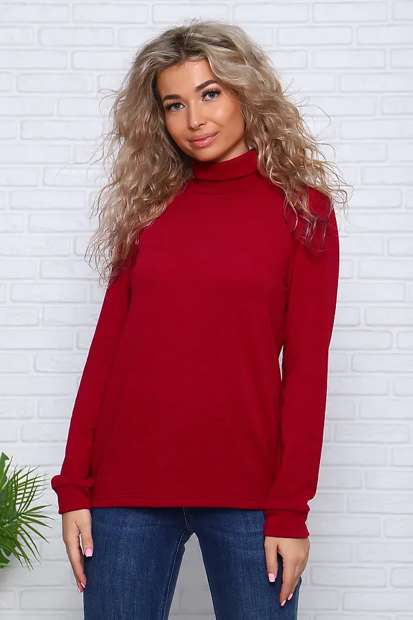 Водолазка Ангора НАТАЛИ, бордо - фото 2