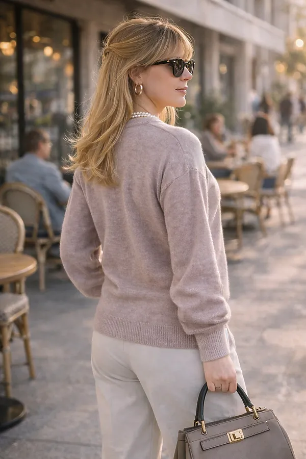 Джемпер Eco Cashmere Beige арт. 2701 НАТАЛИ, бежевый - фото 2