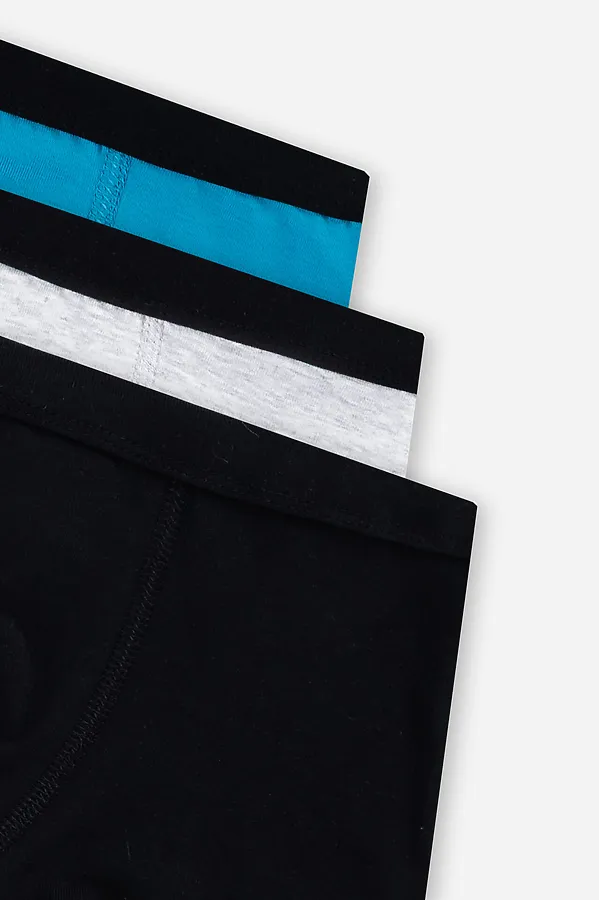 Трусы для мальчиков (3шт.) MARK FORMELLE, синий +серый меланж 4306-а +черный - фото 2