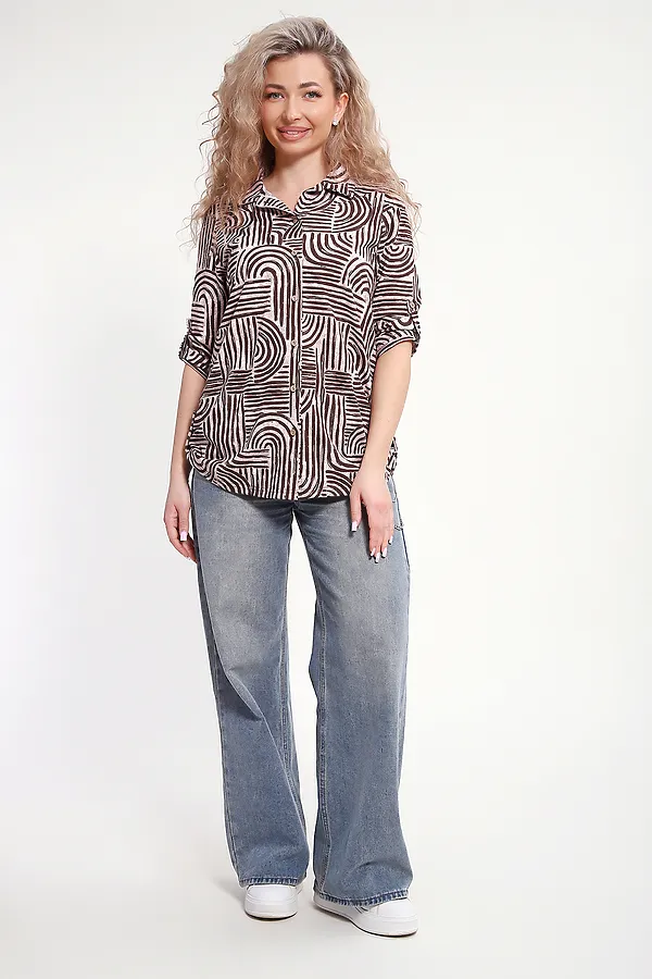 Рубашка 37010 НАТАЛИ, бежевый - фото 2