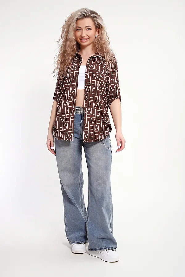 Рубашка 37009 НАТАЛИ, коричневый - фото 2