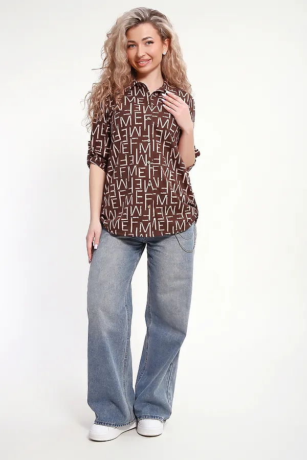 Рубашка 37009 НАТАЛИ, коричневый - фото 2