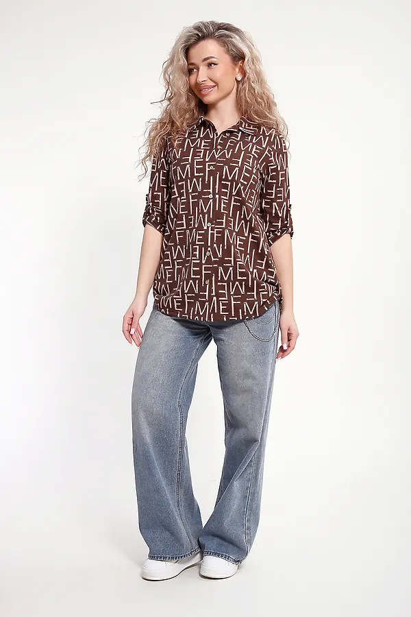 Рубашка 37009 НАТАЛИ, коричневый - фото 2