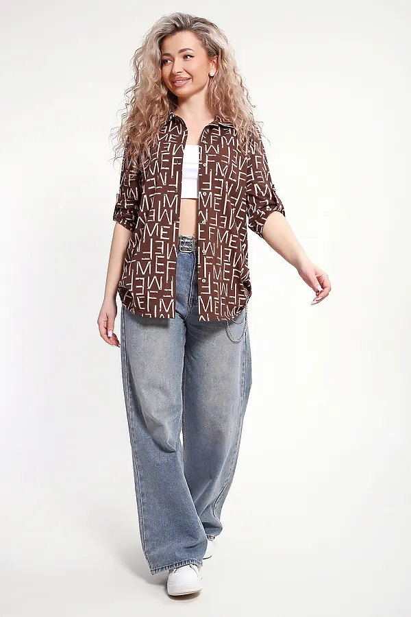 Рубашка 37009 НАТАЛИ, коричневый - фото 2