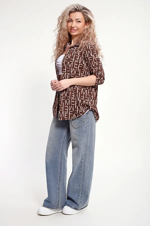 Рубашка 37009 НАТАЛИ, коричневый - фото 2