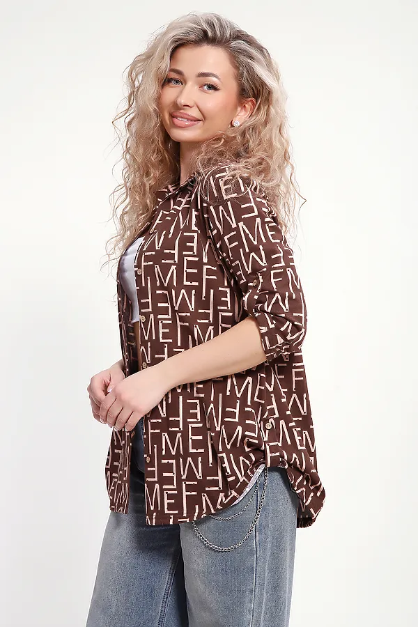 Рубашка 37009 НАТАЛИ, коричневый - фото 2
