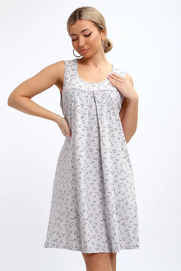 Сорочка 30149 НАТАЛИ, серый - фото 2