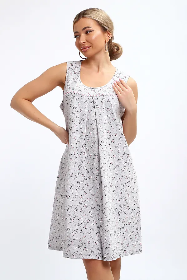 Сорочка 30149 НАТАЛИ, серый - фото 2