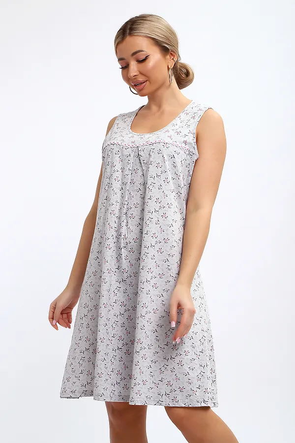 Сорочка 30149 НАТАЛИ, серый - фото 2