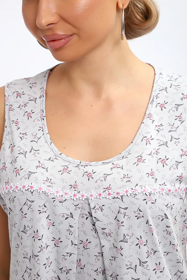 Сорочка 30149 НАТАЛИ, серый - фото 2